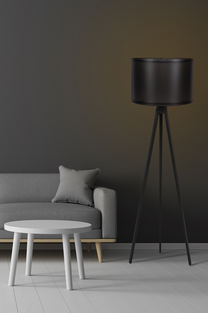 Lampadar, 120, FullHouse, 38 x 145 cm, 1 x E27, 60W, negru - imagine 4